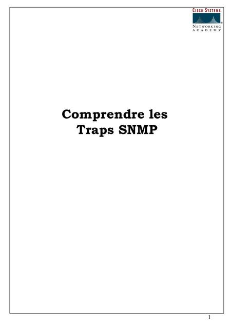 Comprendre les Traps SNMP