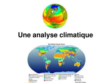 Une analyse climatique