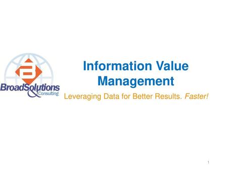 Information Value Management
