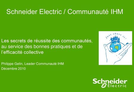 Schneider Electric / Communauté IHM