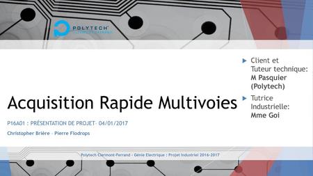 Acquisition Rapide Multivoies