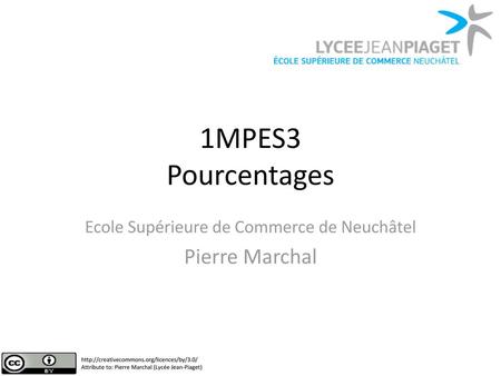 Ecole Supérieure de Commerce de Neuchâtel Pierre Marchal