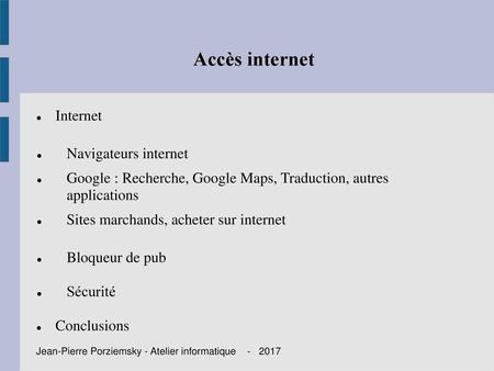 Accès internet Internet Navigateurs internet