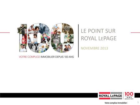 Le point sur Royal Lepage