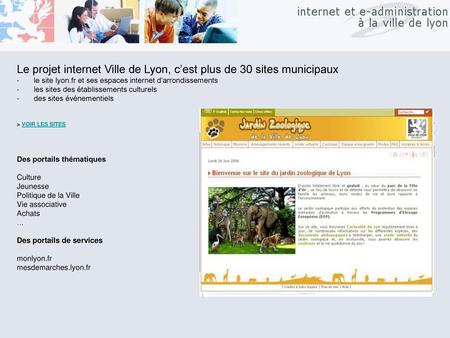 Le projet internet Ville de Lyon, c’est plus de 30 sites municipaux
