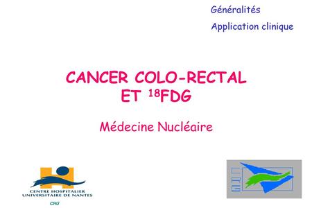 CANCER COLO-RECTAL ET 18FDG