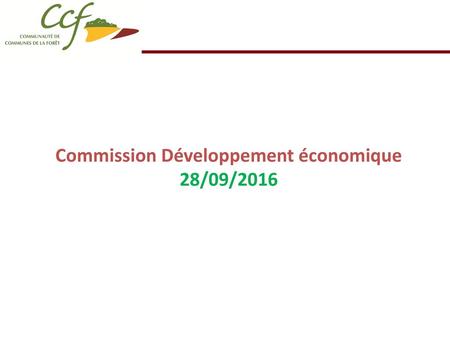 Commission Développement économique