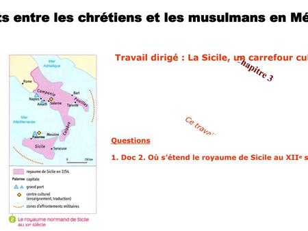 Les contacts entre les chrétiens et les musulmans en Méditerranée