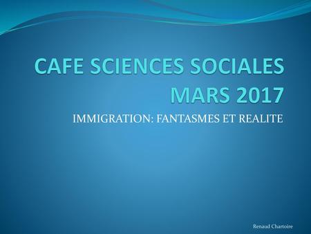 CAFE SCIENCES SOCIALES MARS 2017