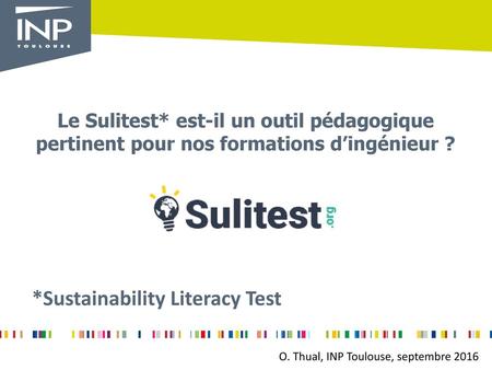 *Sustainability Literacy Test