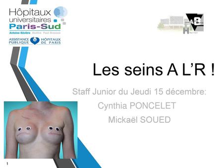 Staff Junior du Jeudi 15 décembre: Cynthia PONCELET Mickaël SOUED