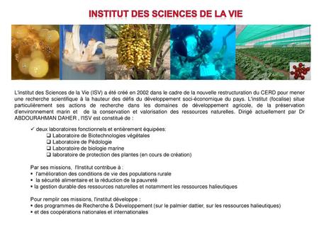 Institut des Sciences de la Vie