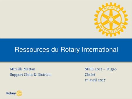 Ressources du Rotary International