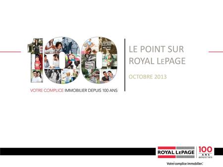 Le point sur Royal Lepage