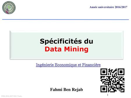 Spécificités du Data Mining
