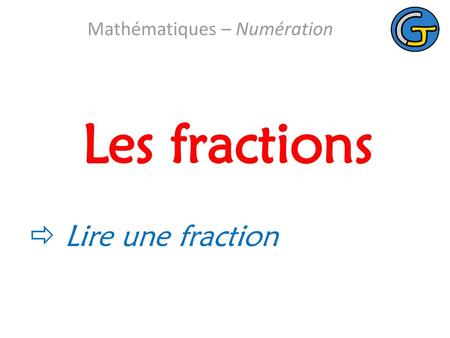 Mathématiques – Numération
