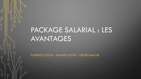 Package salarial : les avantages