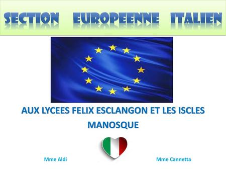 SECTION europeenne italien