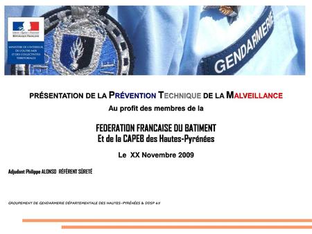 FEDERATION FRANCAISE DU BATIMENT Et de la CAPEB des Hautes-Pyrénées