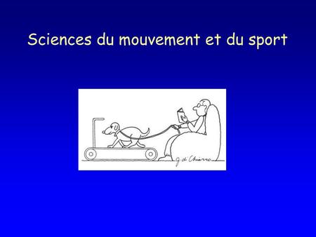 Sciences du mouvement et du sport