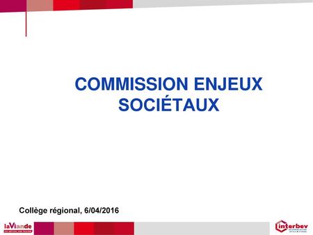 COMMISSION ENJEUX SOCIÉTAUX
