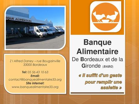 Banque Alimentaire De Bordeaux et de la Gironde (BABG)