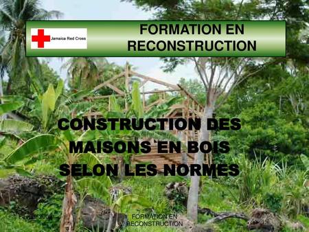 FORMATION EN RECONSTRUCTION