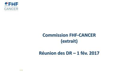 Commission FHF-CANCER (extrait)