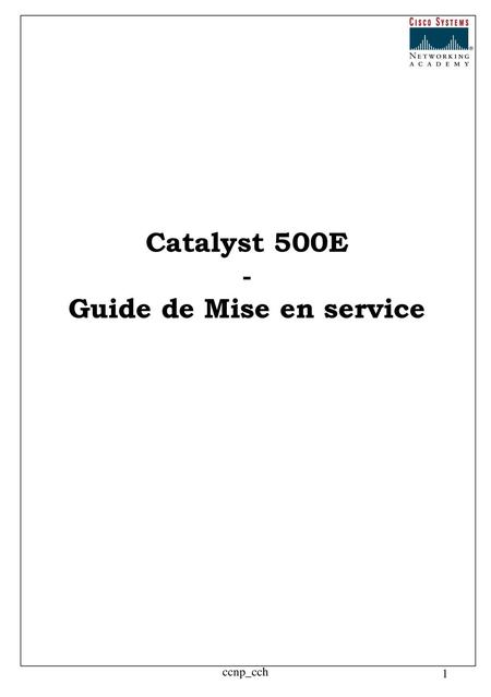 Guide de Mise en service