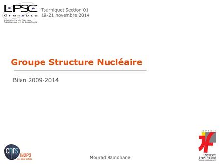 Groupe Structure Nucléaire