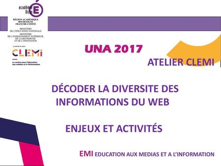 DÉCODER LA DIVERSITE DES INFORMATIONS DU WEB