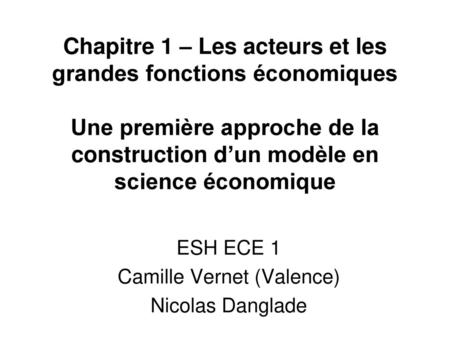 ESH ECE 1 Camille Vernet (Valence) Nicolas Danglade