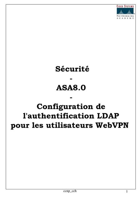 - Configuration de l'authentification LDAP