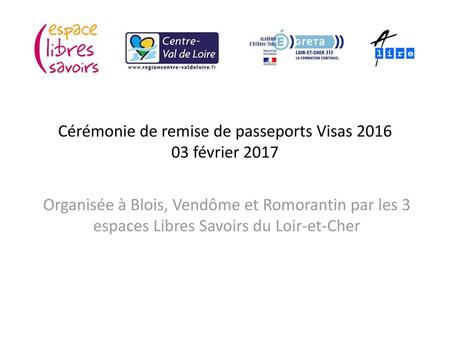 Cérémonie de remise de passeports Visas février 2017