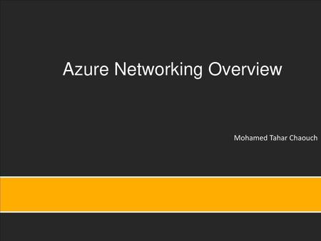 Azure Networking Overview