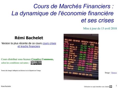 Version la plus récente de ce cours cours crises et krachs financiers