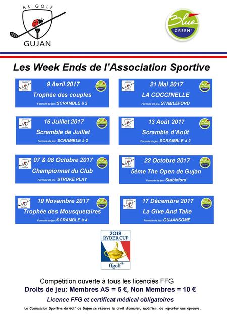 Les Week Ends de l’Association Sportive