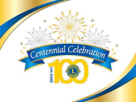 Bienvenue dans la dernière année de notre célébration du centenaire !
