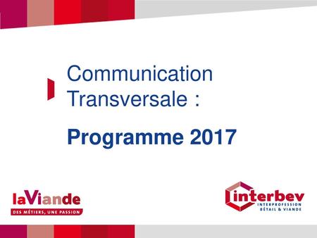 Communication Transversale : Programme 2017