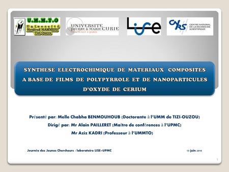 SYNTHESE ELECTROCHIMIQUE DE MATERIAUX COMPOSITES