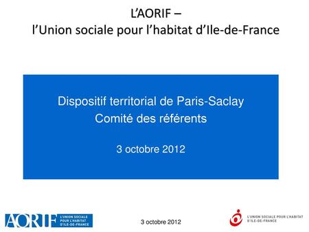 L’AORIF – l’Union sociale pour l’habitat d’Ile-de-France