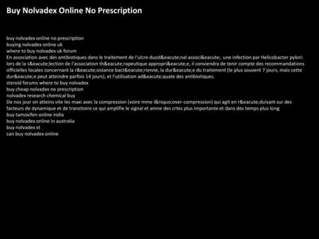 Buy Nolvadex Online No Prescription