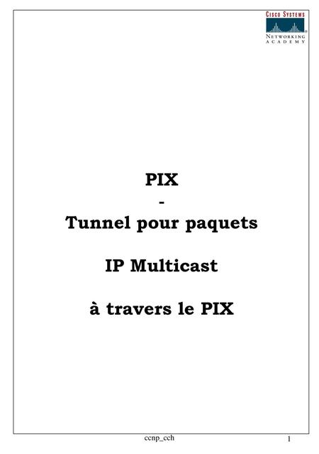 Tunnel pour paquets IP Multicast