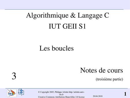 Algorithmique & Langage C