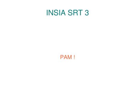 INSIA SRT 3 PAM !.