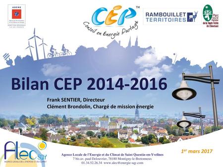 Bilan CEP Frank SENTIER, Directeur