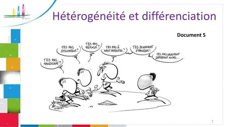 Hétérogénéité et différenciation