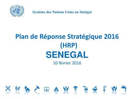 Plan de Réponse Stratégique 2016 (HRP)