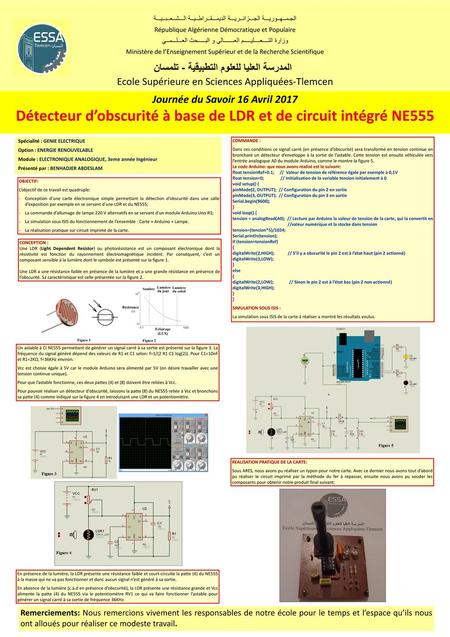 Détecteur d’obscurité à base de LDR et de circuit intégré NE555