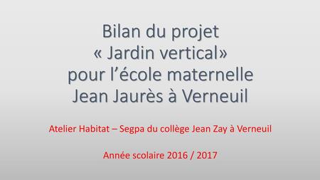 Atelier Habitat – Segpa du collège Jean Zay à Verneuil